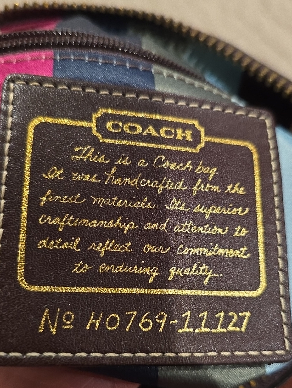 Vintage Coach Chestnut Brown Leather Shoulder Bag with Turnlock - Picture 10 of 12